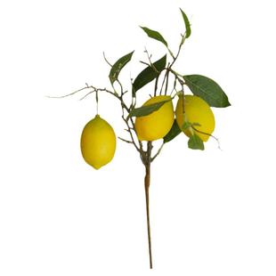 清新森系装饰仿真柠檬果枝桌面插花客厅餐桌摆件样板间橱窗展示花