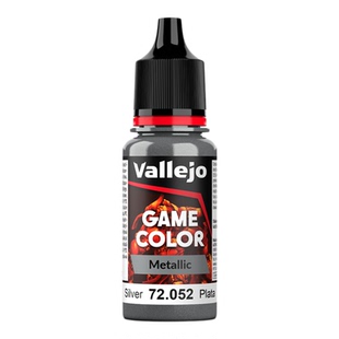Vallejo西班牙AV72052/121金属银色水性环保模型漆手涂GAME游戏色