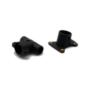 s500六四轴飞行器D无人机碳纤脚架卡扣配件16mm起落架固定座三通