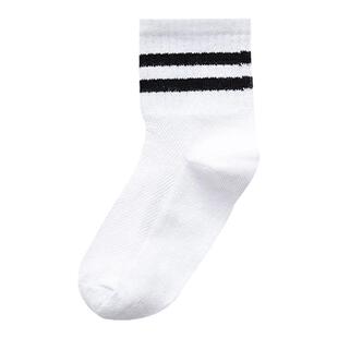 儿童白袜子夏季薄款棉袜网眼中筒袜男童夏天无骨女童学生袜运动袜