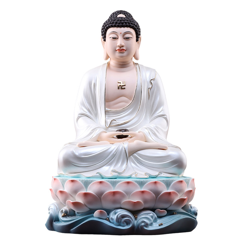 戴玉堂陶瓷摆件《慈慧如来佛祖像》佛像居家供奉释迦牟尼佛饰品