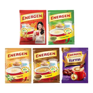 ENERGEN印尼速溶麦片 姜麦片香草椰枣巧克力味谷物牛奶即食燕麦片