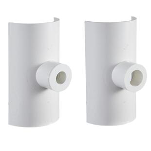 PVC110开口三通补漏片排水管配件75转50变径3240快速接头器哈夫节