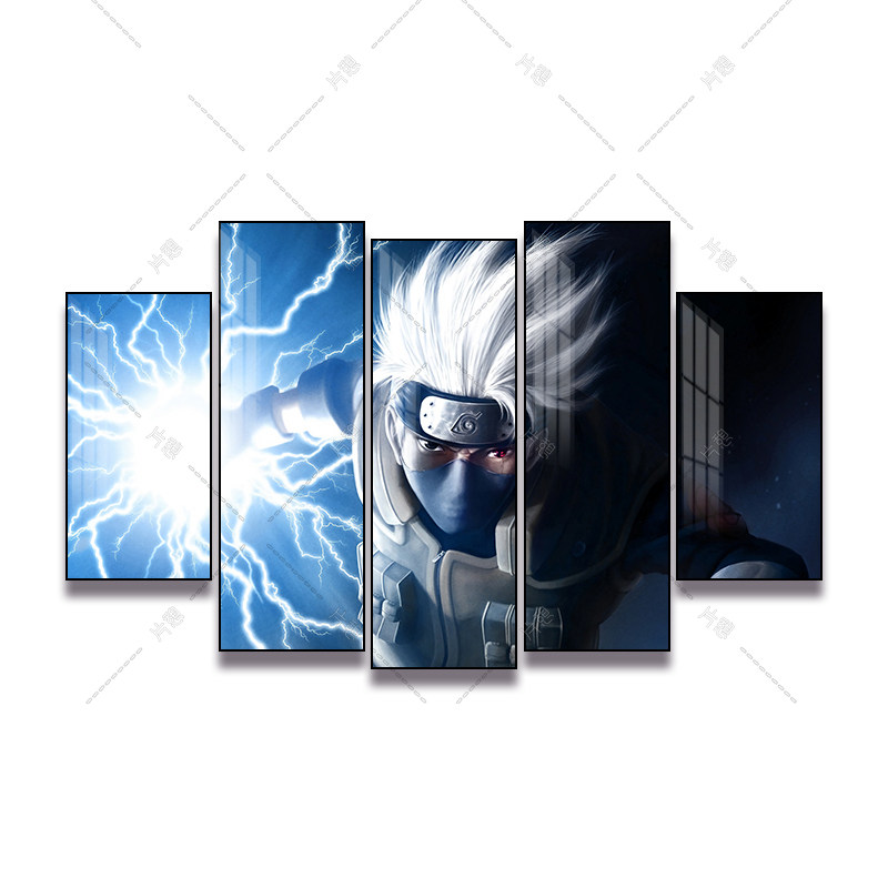 火影忍者led灯发光挂画二次元网吧电竞房装饰画卧室床头动漫壁画