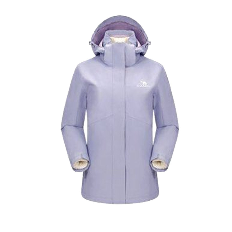 羽绒服骆驼三合一防风女