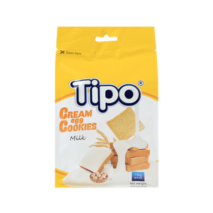 越南进口Tipo面包干片牛奶味榴莲味巧克力芝麻味饼干网红零食特产