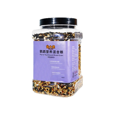玄凤鹦鹉鸟粮专用粮饲料虎皮牡丹鸟食带壳黄谷子五色黍子小米混合