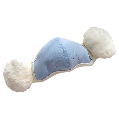 冬季保暖儿童口罩男女孩护耳套骑电动车加厚防寒防风面罩耳罩一体