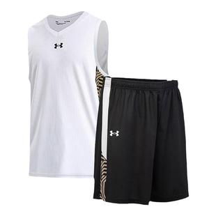 安德玛UA篮球服男背心短裤速干球衣透气训练跑步运动套装队服