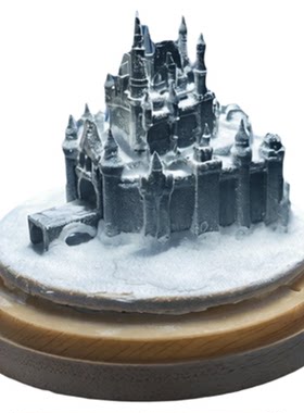 纯手工冰雪奇缘城堡生日礼物摆件