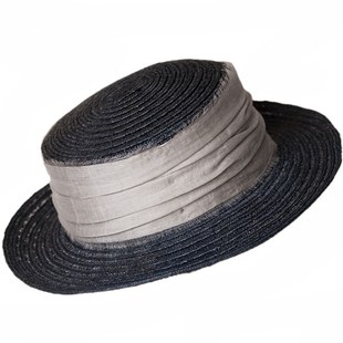 MING 刹那时光 l 毛边宽帽腰镂空拉菲草超轻法式礼帽复古平顶帽