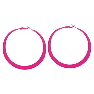 耳环女夸张2026年新款潮夸张气质小众设计感高级玫红大圆圈圈耳饰