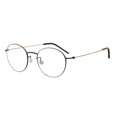 木九十眼镜钛金属圆框细框镜架