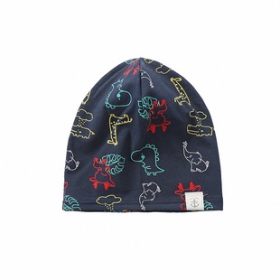 儿童帽子纯棉春秋单层薄款睡帽男童女宝宝小孩中大童空调囟门帽