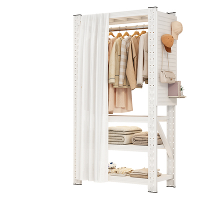 开放式挂衣架自由组合多层收纳柜