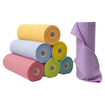 懒人厨房专用抹布超细纤维毛巾卷