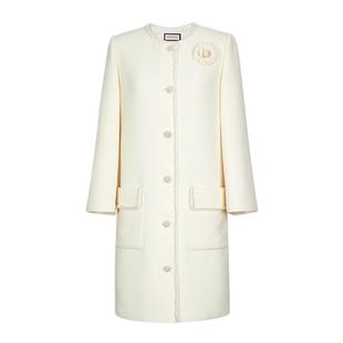 朗姿/MOJO AVENUE莫佐重工轻奢山茶花小香风连衣裙2024新款