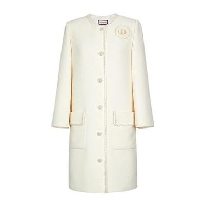 朗姿/MOJO AVENUE莫佐重工轻奢山茶花小香风连衣裙2024新款