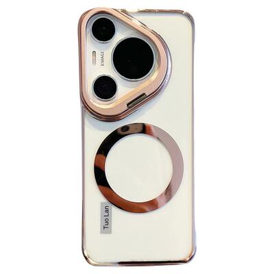拓岚 适用华为pura70pro+新款手机壳高级感电镀Magsafe磁吸Pura80pro镜头隐形支架mate70女60pro超薄无边框男