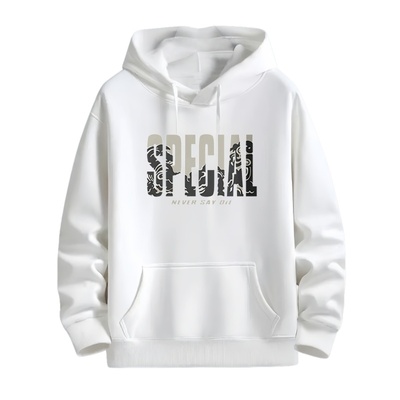 美式潮牌卫衣秋冬款重磅连帽衫外套男款加绒加厚休闲百搭情侣外套