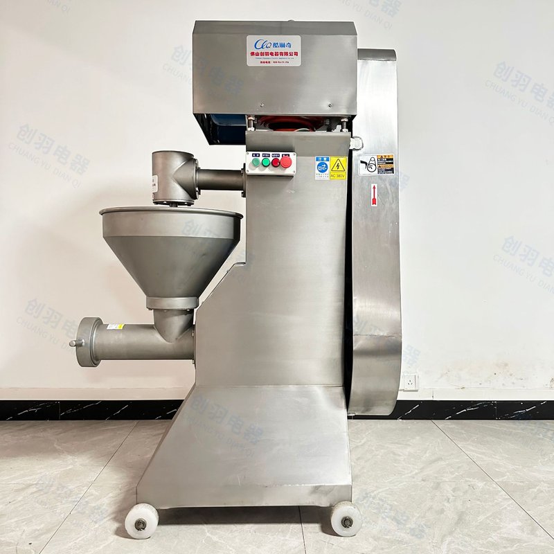 *鸡架骨磨泥机 大型1.5吨多功能工业绞肉机 冷冻鸡胸肉猪肉绞泥机