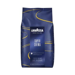 【自营】LAVAZZA拉瓦萨蓝袋经典意式浓缩进口咖啡豆1kg中烘口粮豆