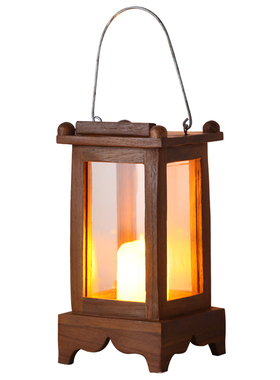 异丽泰式风实木蜡烛吊挂家居装饰