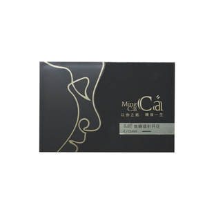 MingCai双生花镭射柔扁螺旋纹凹槽双毛尖扁毛嫁接睫毛浓密柔软