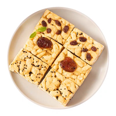 大块沙琪玛芝麻蜜枣葡萄干老式糕点软糯早餐办公零食年货整箱批发