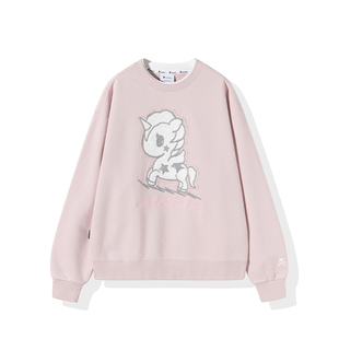 tokidoki淘奇多奇绣花贴布圆领卫衣轻绒2024新款秋冬男女同款情侣