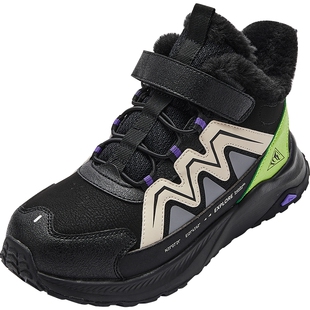 巴拉巴拉儿童棉鞋男童女童加绒运动鞋冬季新款童鞋大童宝宝鞋子厚