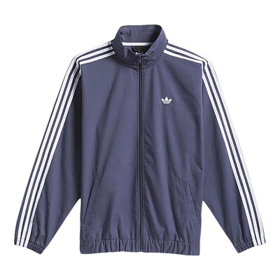 Adidas/阿迪达斯正品三叶草男蓝色夹克经典条纹夹克外套KS8221