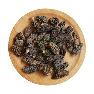 纯野生羊肚菌干货50g云南特产新鲜羊肚蘑菌菇 野生菌全剪柄头茬菇