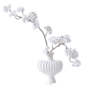 米子家居白梨花假花仿真花摆设茶几客厅适合摆放的花床头绢花花枝