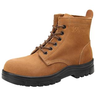 强人3515际华新款劳保鞋男防砸防穿刺钢头工地鞋翻毛加厚皮羊毛鞋