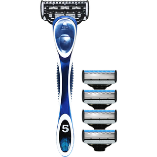 阿帕齐美国进口剃须刀手动阿帕奇五5层老式刮脸刮胡刀片式架男士