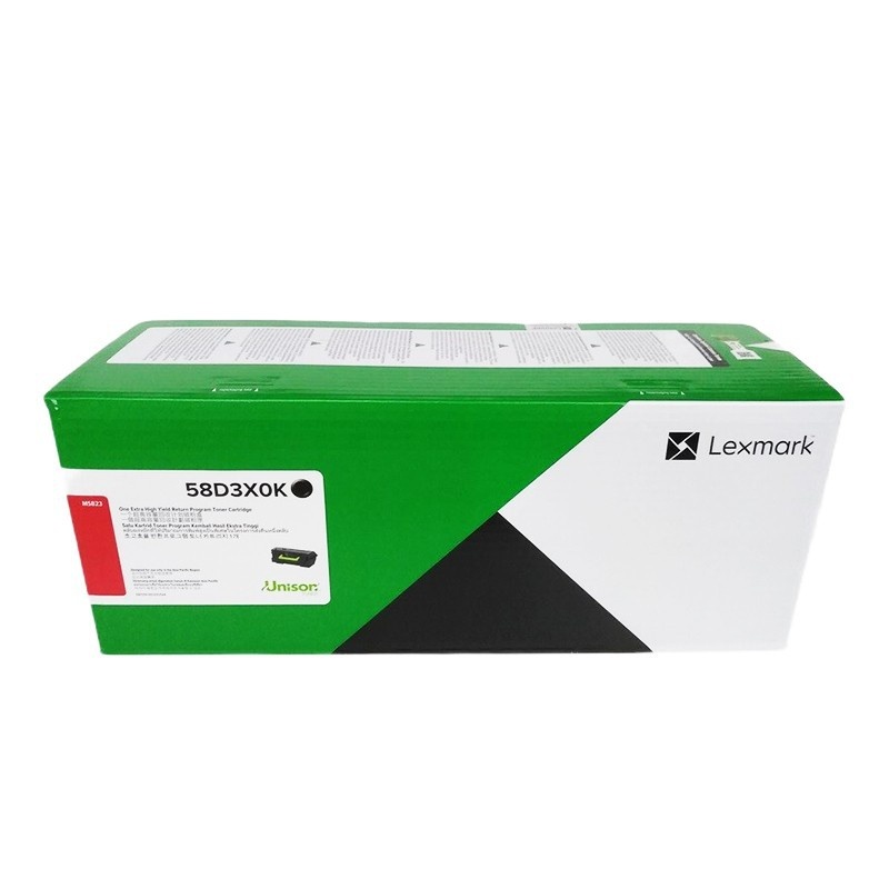 利盟碳粉盒58D3X0K黑色/3.5万页/China Kiosk版 适用机型：MS823