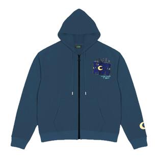 FFF官方AFGK国潮拉链刺绣开衫卫衣春秋男女帽衫美式情侣休闲外套