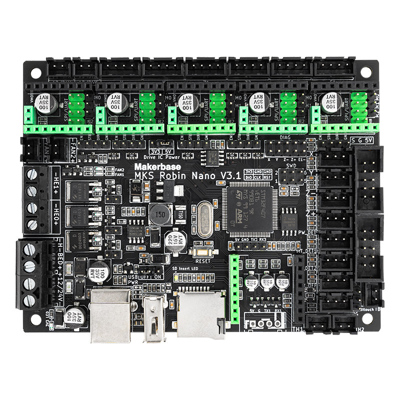 Makerbase MKS Robin Nano V3.1 3D打印机主板 M4内核 TFT触摸屏