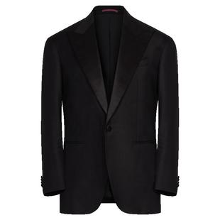 【可拆卸缎面领】AC120S全羊毛塔士多礼服男结婚西服套装新郎西装