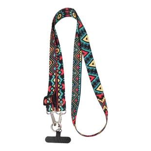 手机挂绳长款挂脖带子不勒脖创意复古民族风国潮花纹带手机壳