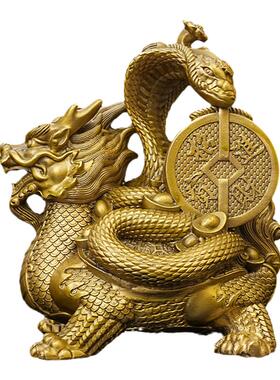 铜玄武神兽客厅工艺品摆件店铺