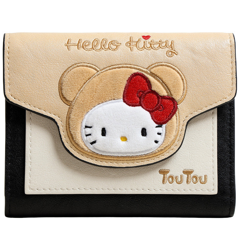 TOUTOUhellokitty小熊帽钱包卡包