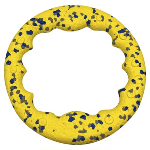 QZee咬不坏磨牙拔河巡回拉环耐咬飞盘狗玩具球小中大型犬金毛边牧