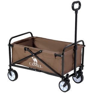 camel户外露营推车可折叠野营儿童可躺野餐营地手拉取快递小拖车