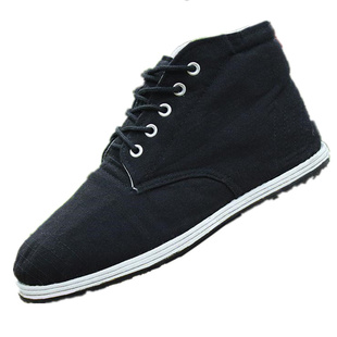军棉0538黑色高帮布鞋男女秋冬季保暖加厚耐磨劳保鞋冬季干活棉鞋