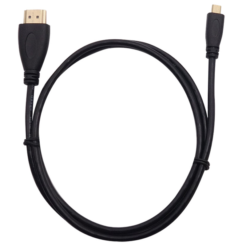 Micro-HDMI转HDMI 1M高清数据线适用树莓派Raspberry pi 4B投影仪