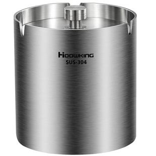 轻奢不锈钢烟灰缸防飞灰高档带盖防烟味车载创意个性潮流家用客厅