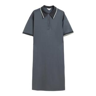 蒲PUKKA 针织连衣裙女早春宽松休闲弹力棉设计感裙子