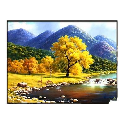 流水生财山风景餐厅装饰画